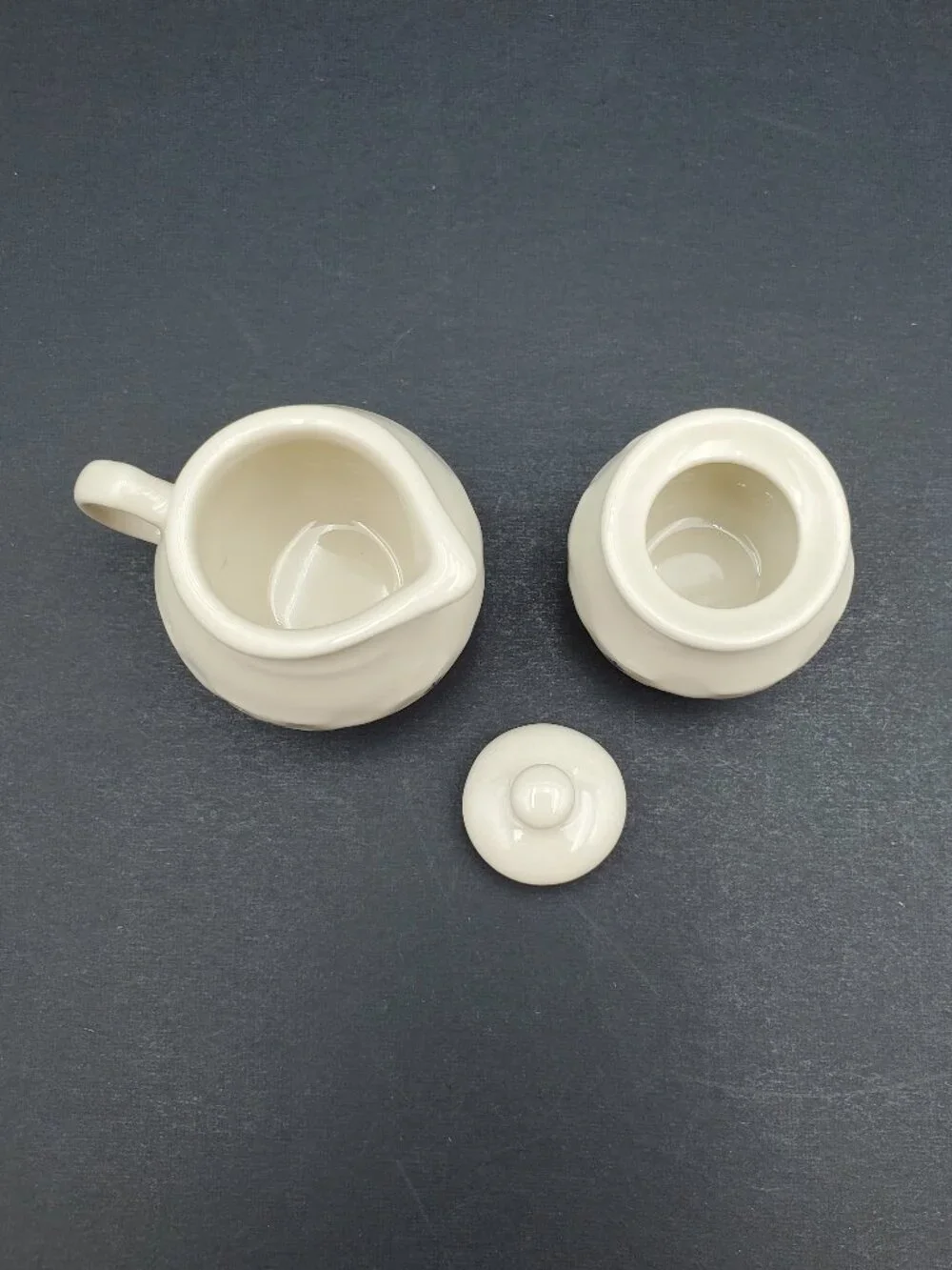 Longaberger Collectors Club Miniature Sugar and Creamer Classic Blue Mini Set